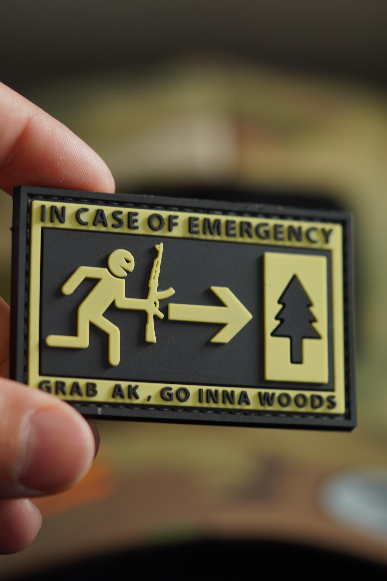 Patch in Case of Emergency PVC Tactical Morale Patch – Hook Backing - Etsy