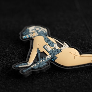 PVC patch tactical morale patch, tactical girl patch
