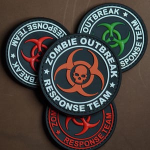 PVC patch umbrella, tactical morale patch, hook and loop patch