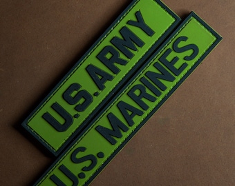 Patch US Army Marines PVC tactische moreel patch – haakrug