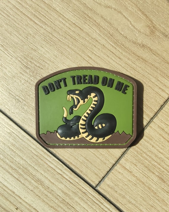 PVC Patch Tactical Morale Patch Velcro Patch Don't Tread on Me 