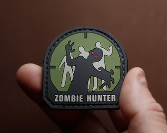 Patch Zombie Hunter PVC Tactical Morale Patch – Hook Backing