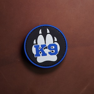 PVC K9 Patch: Tactical Morale Patch, Hook Backing