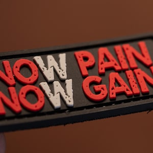 PVC patch tactical morale patch no pain no gain