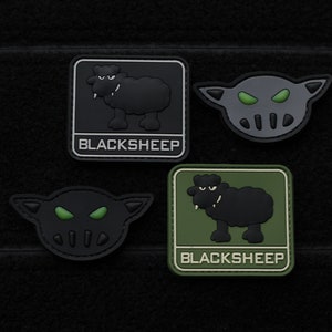 PVC tactical morale patch black sheep