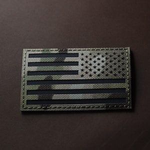 Écusson IR Drapeau des États-Unis, écusson découpé au laser Drapeau des États-Unis, drapeau de l&#39;Amérique