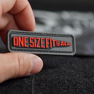 PVC tactical morale patch One size fits all