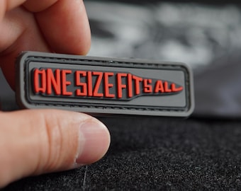 フリーサイズ PVC タクティカル モラル パッチ - フックバック