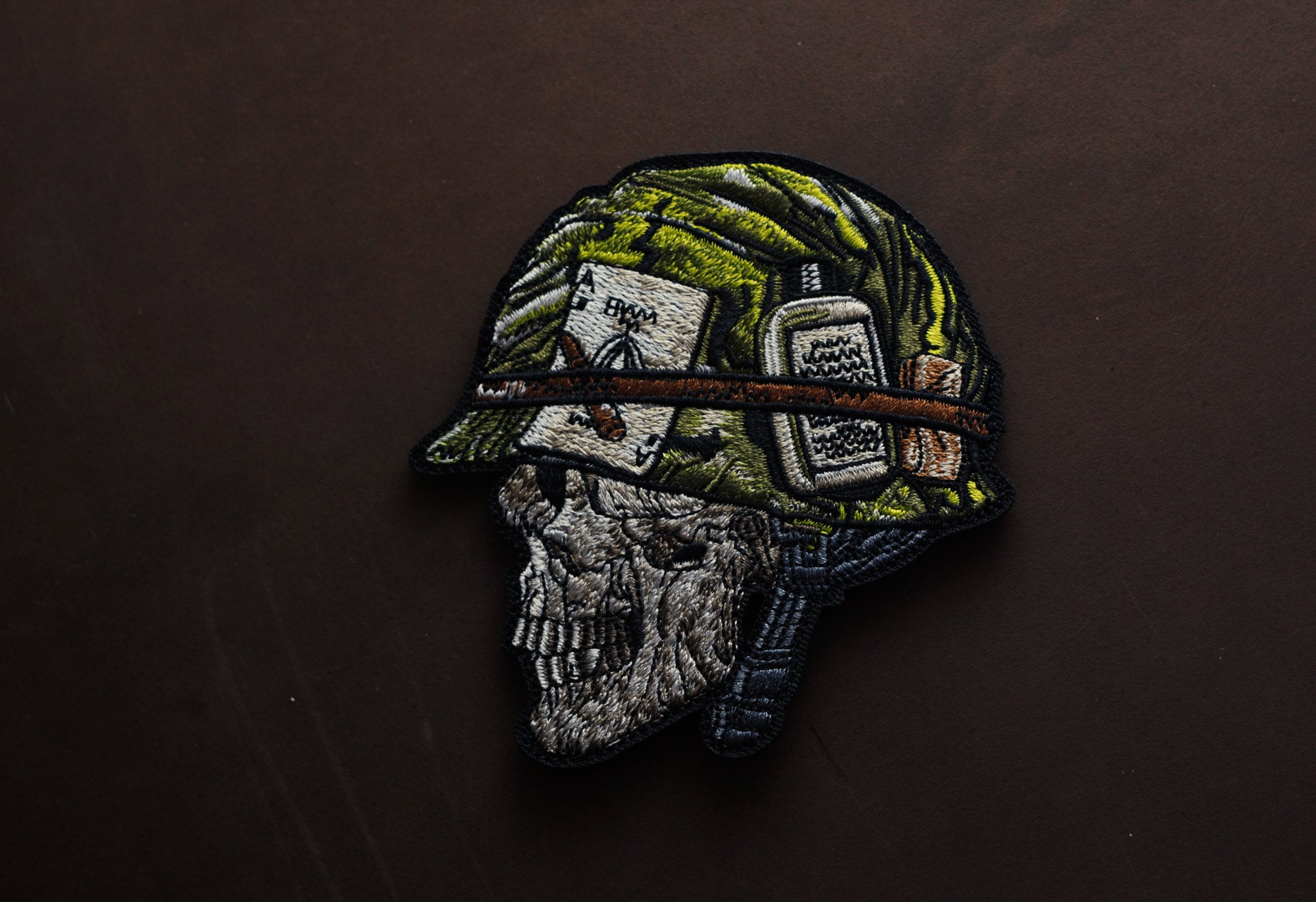 3D PVC tactical morale military airsoft biker patch Skull go to