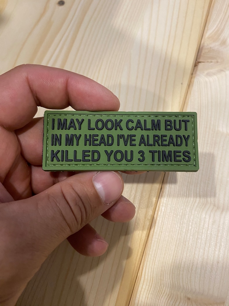 Patch PVC | I May Look Calm PVC Tactical Morale Patch – Hook Backing - Etsy