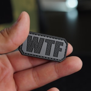 PVC patch, tactical morale patch, small patch, WTF
