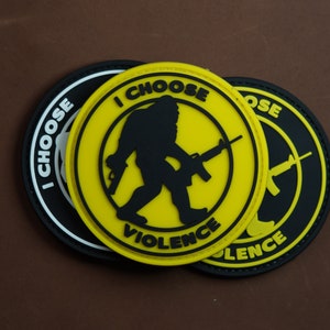 PVC patch tactical morale patch  i choose violence, meme patch