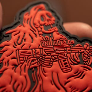 PVC patch tactical morale patch  patch Shooting skull