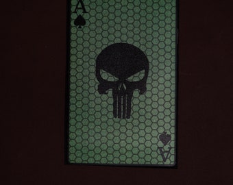patch Reflective Punisher Ace Card Tactical Morale Patch – Haakrug