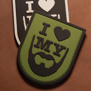 PVC patch tactical morale patch i love my beard