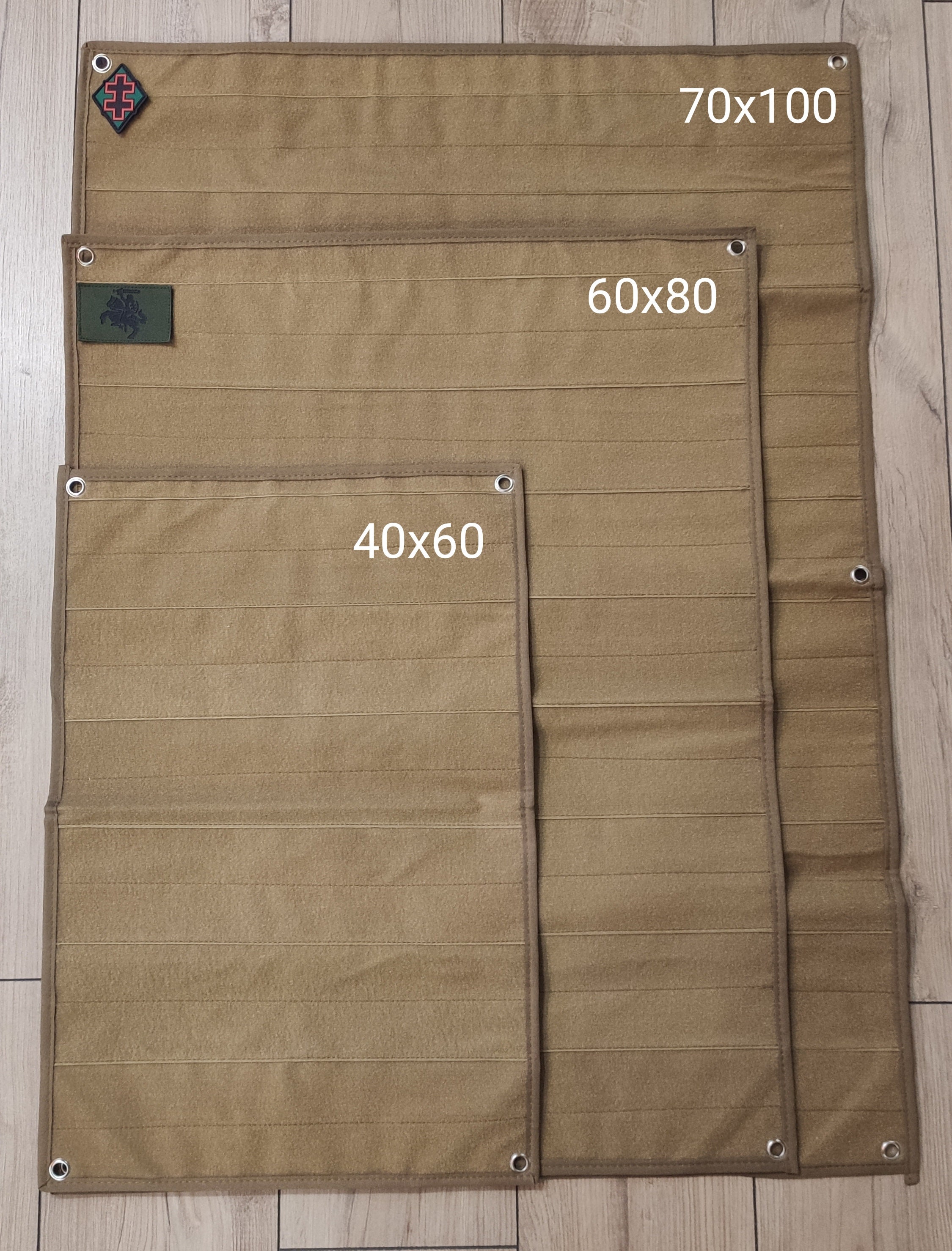 Velcro panel for patches, velcro display