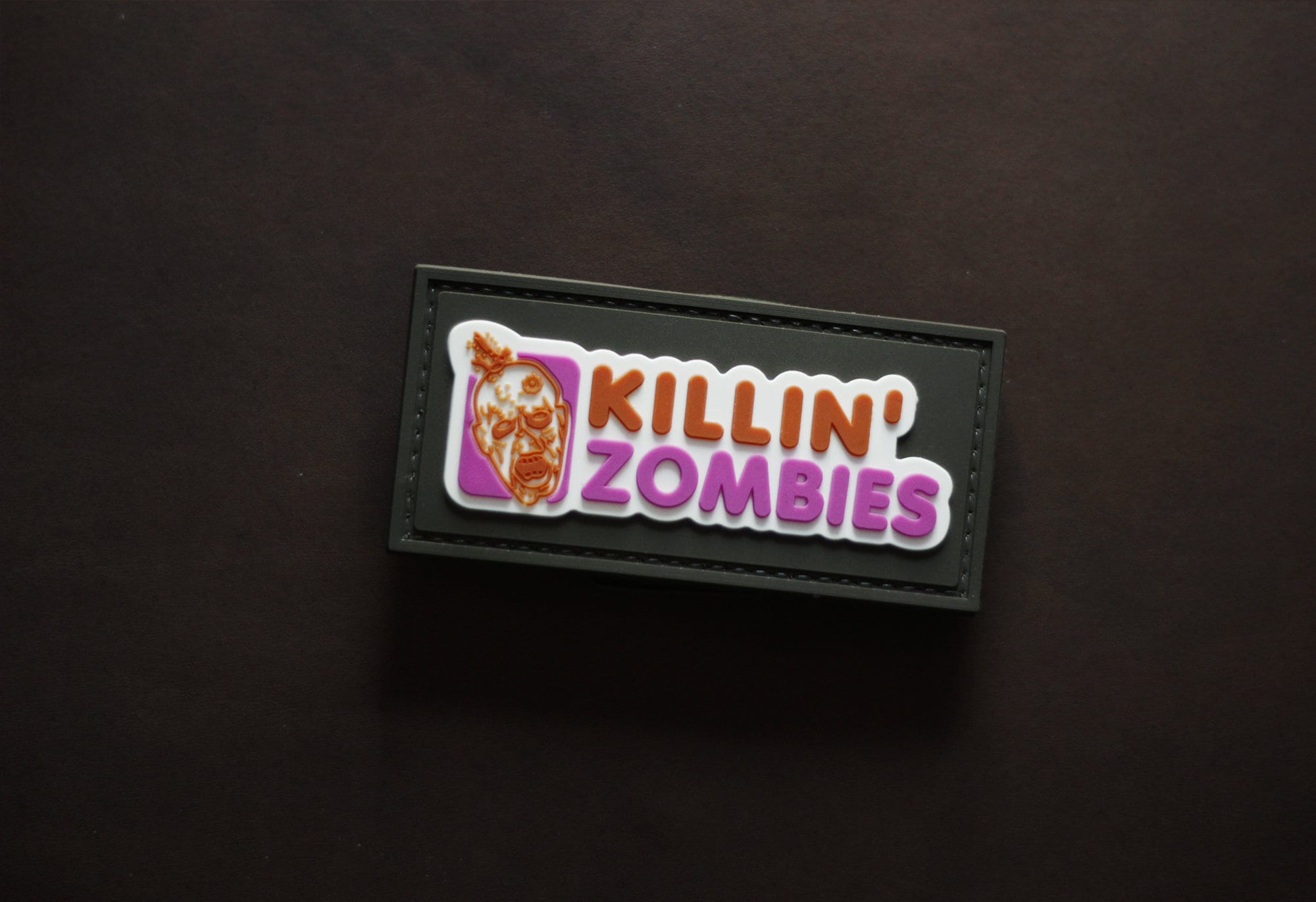 PVC patch tactical morale patch  patch, killin zombies patch skull