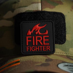 PVC patch tactical morale patch fire fighter