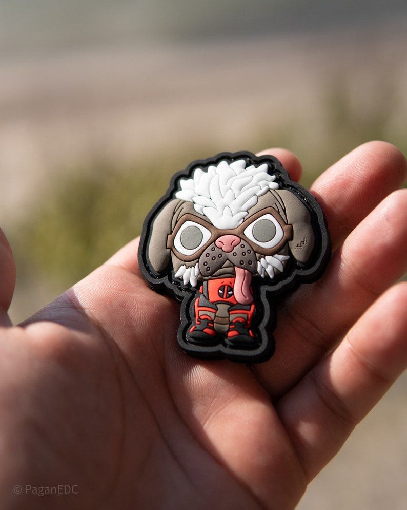 PVC Morale Patch Funny Dog | Tactical Gear Patch | Hook & Loop Backing ...
