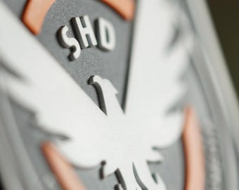 SHD PVC Morale Patch | The Devision | Tactical Gear Patch | Hook Backing
