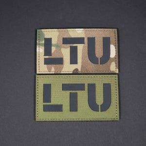 LTU Flag Patch – Laser Cut Hook Backing