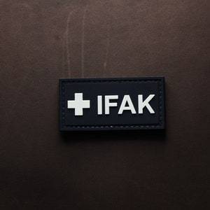 PVC tactical morale patch IFAK individual first aid kit
