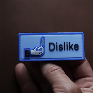 PVC Patch taktischer Kampfmoral Patch Dislike