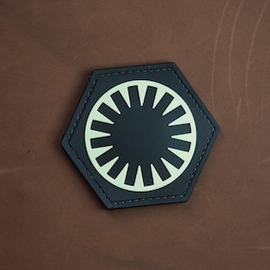 PVC taktisches moral Patch Star wars erste Ordnung, Klett Aufnäher.