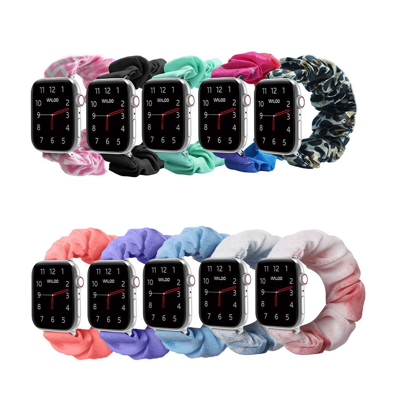 Scrunchie Elastic Band for Apple Watch Series 1/2/3/4/5/6/SE | Etsy