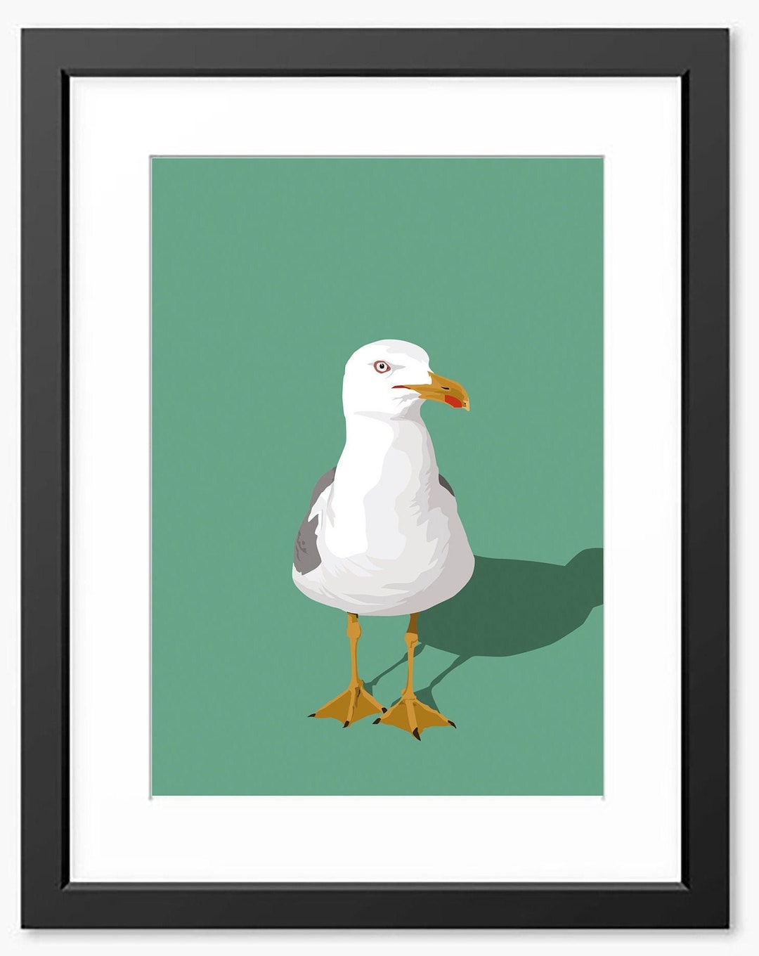Seagull Print / Coastal Wall Art / Nautical Print - Etsy UK