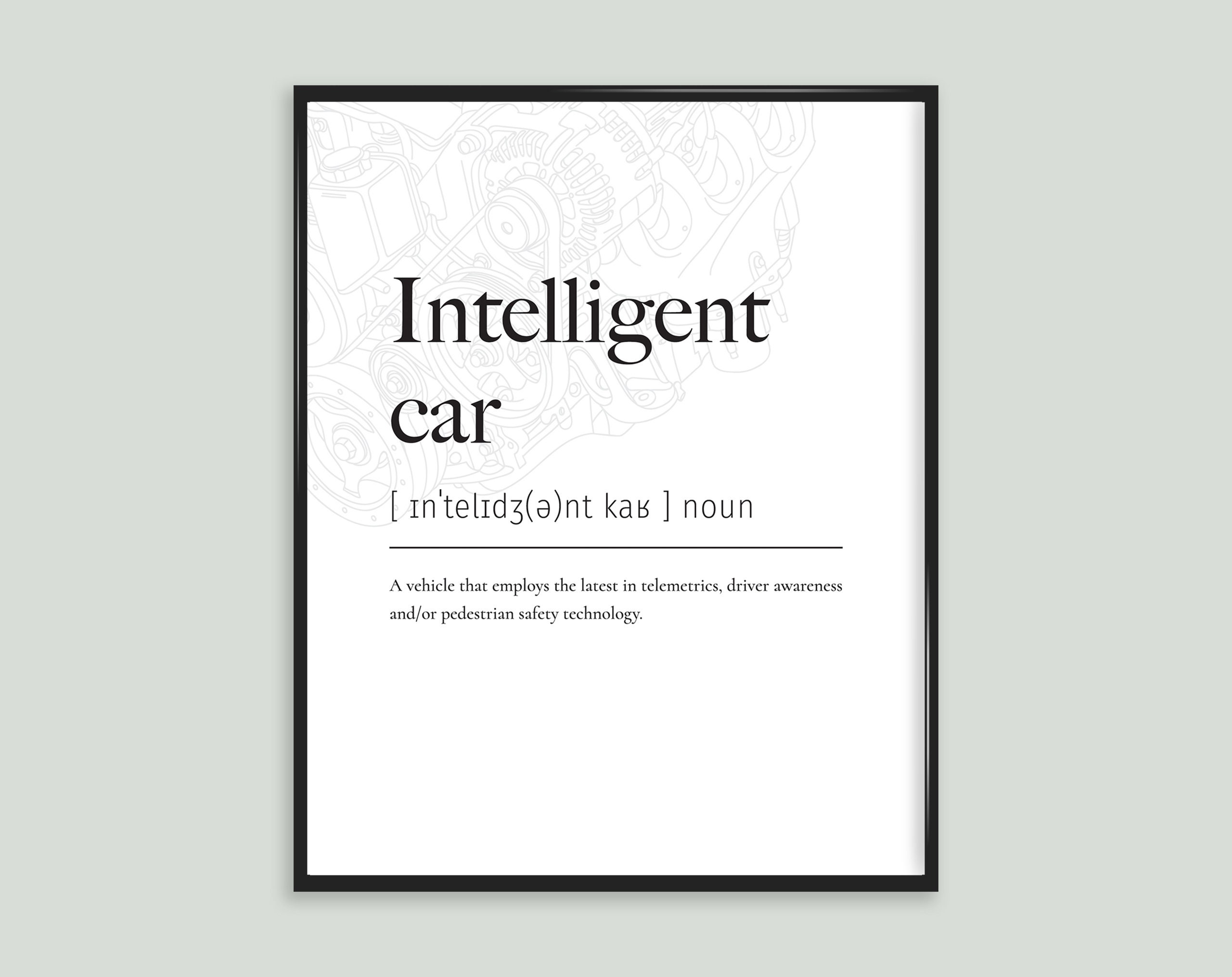 Intelligent Car Automobile Definition Impression Poster
