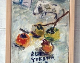Persimmons / Original oil painting/ Unframed