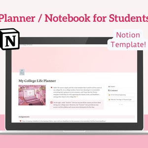 Notion Student Planner | Notion Templates for Students | Notion Study Hub for school, clubs, and classes