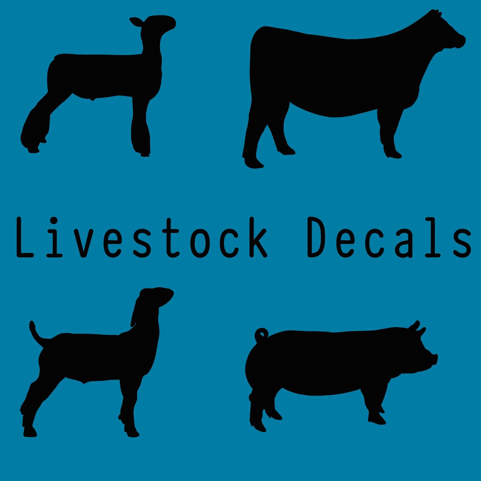 Livestock Decals Etsy
