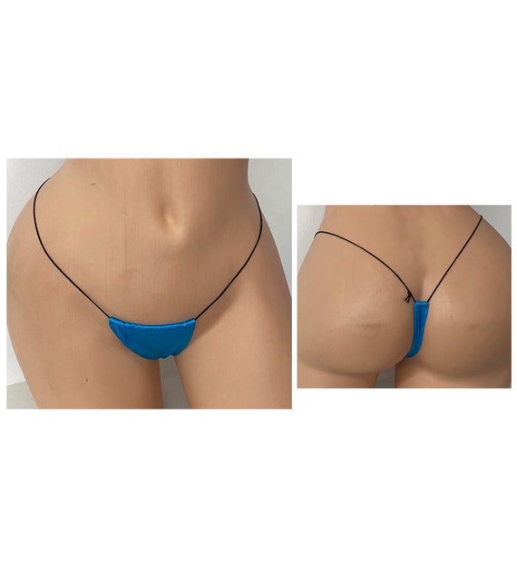 Buy Micro G String With Elastic Wire , Stripper Outfit, Exotic Dance Wear,  Thong Bikini Bottom, Panty, Multiple Colors Available Online in India 