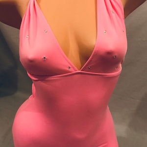 Clasic Halter Dress ,Mini dress, exotic dancer outfits, partydress, rave outfits, stripperdress