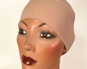 Bonnets légers et doux pour femmes, bonnet chimio anti-cancer, coussin pour écharpe, chapeau, jersey doux et extensible - nombreuses couleurs disponibles