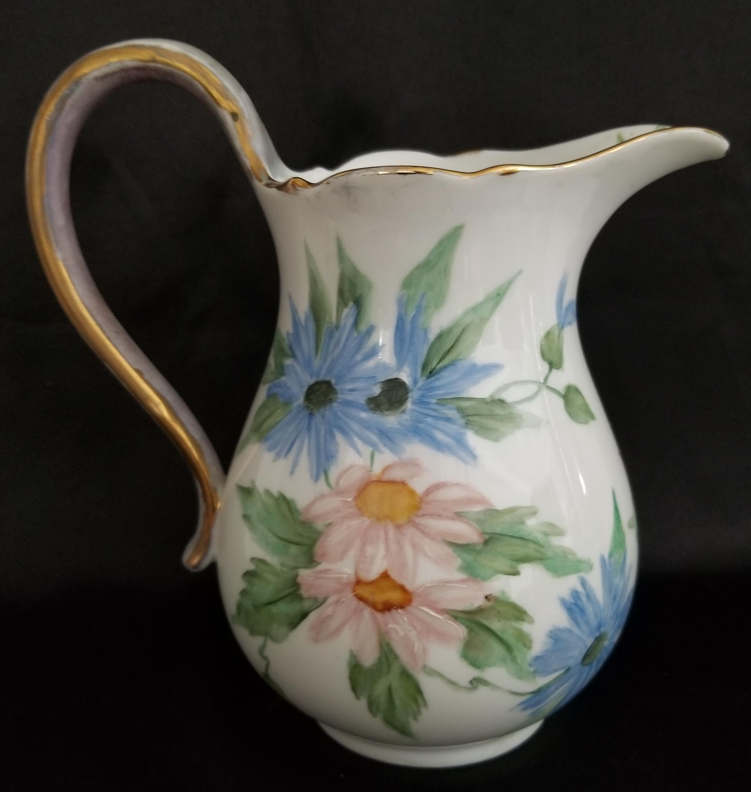 Vintage Hand-painted Hutschenreuther German Porcelain Water