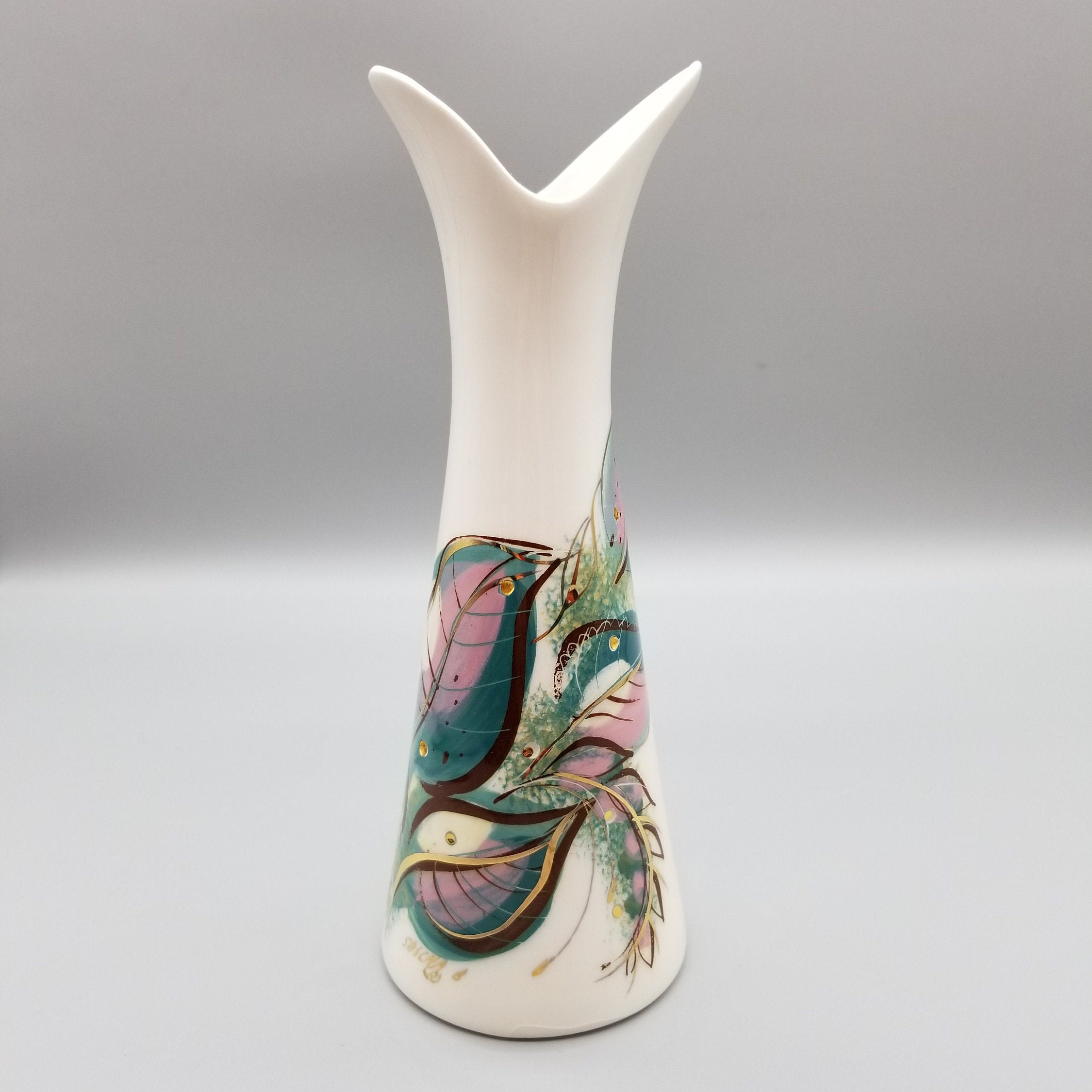 Vintage Sascha Brastoff Midcentury Art Pottery Vase 