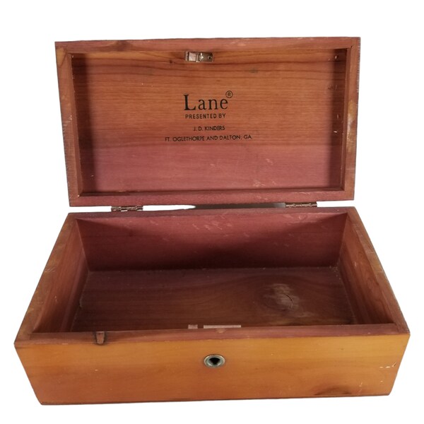 Vintage Lane Mini Cedar Chest Wood Box