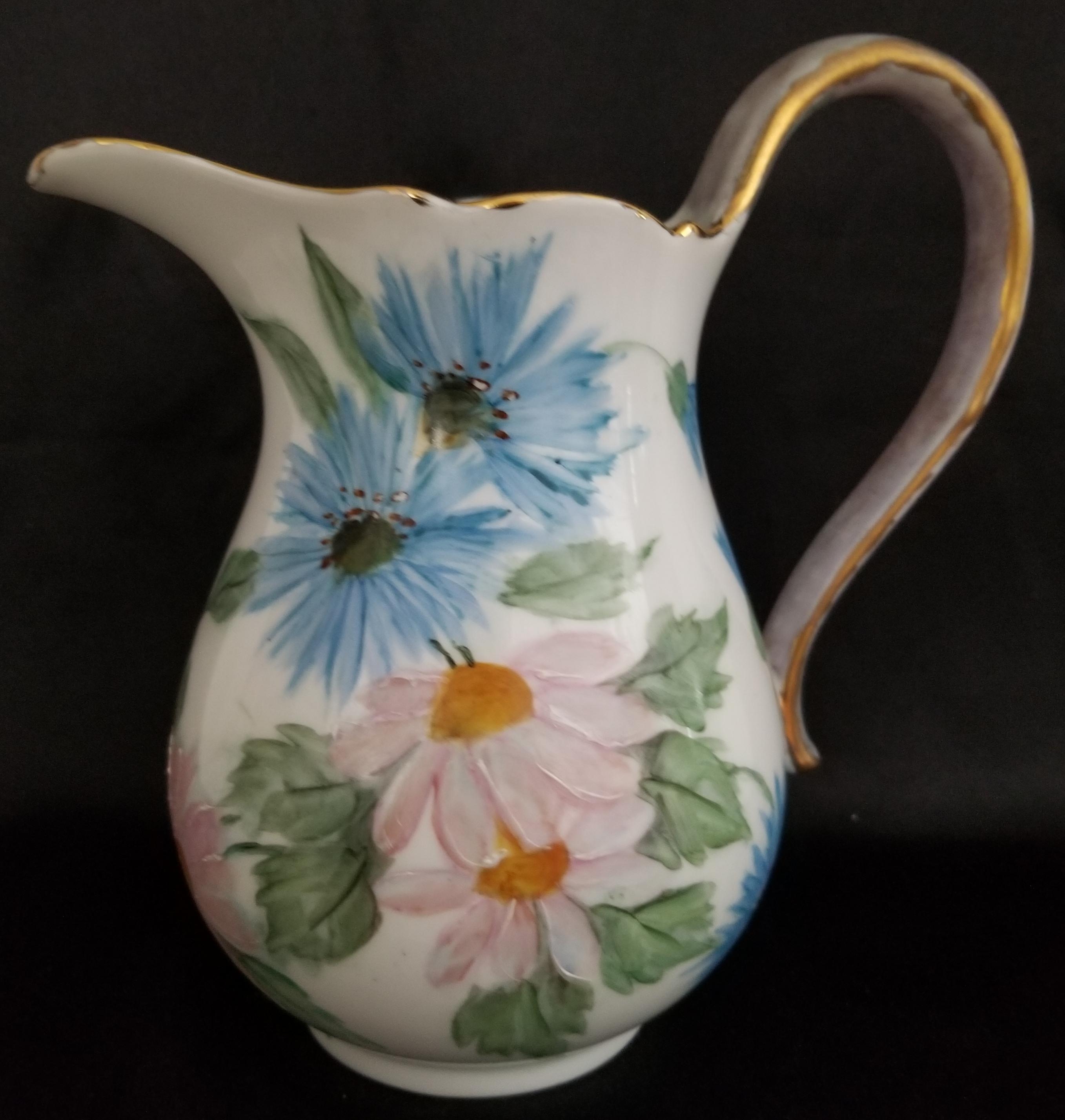 Vintage Hand-painted Hutschenreuther German Porcelain Water