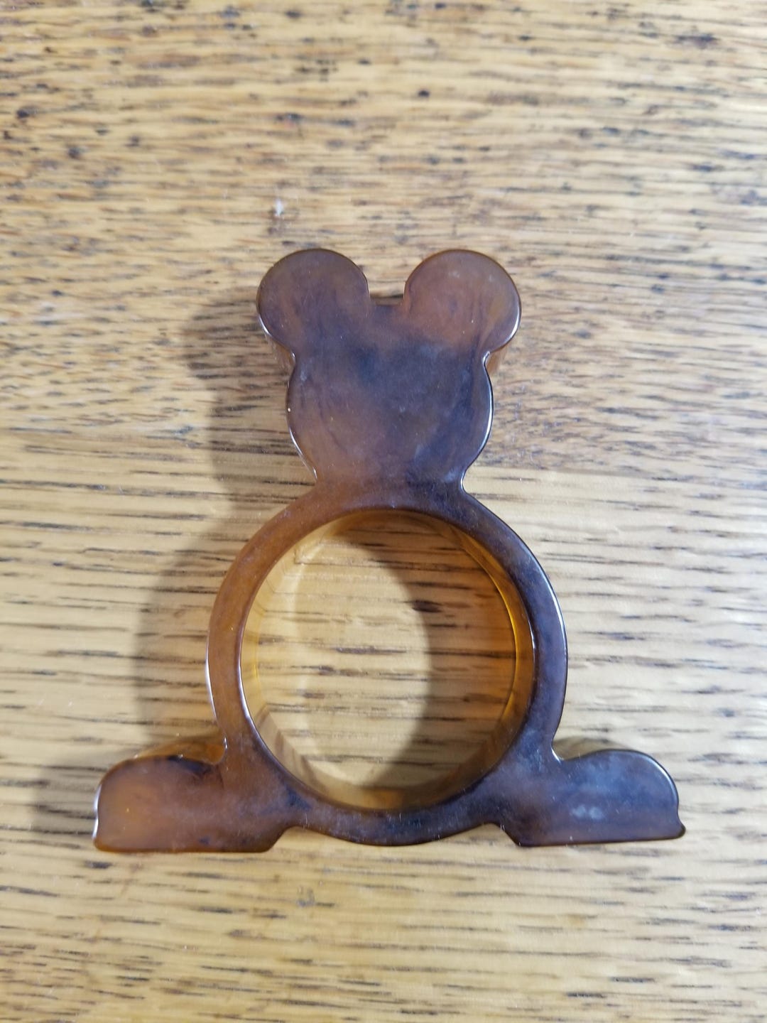 Vintage Mickey Mouse Tortoise Shell Bakelite Catalin Napkin Ring - Etsy