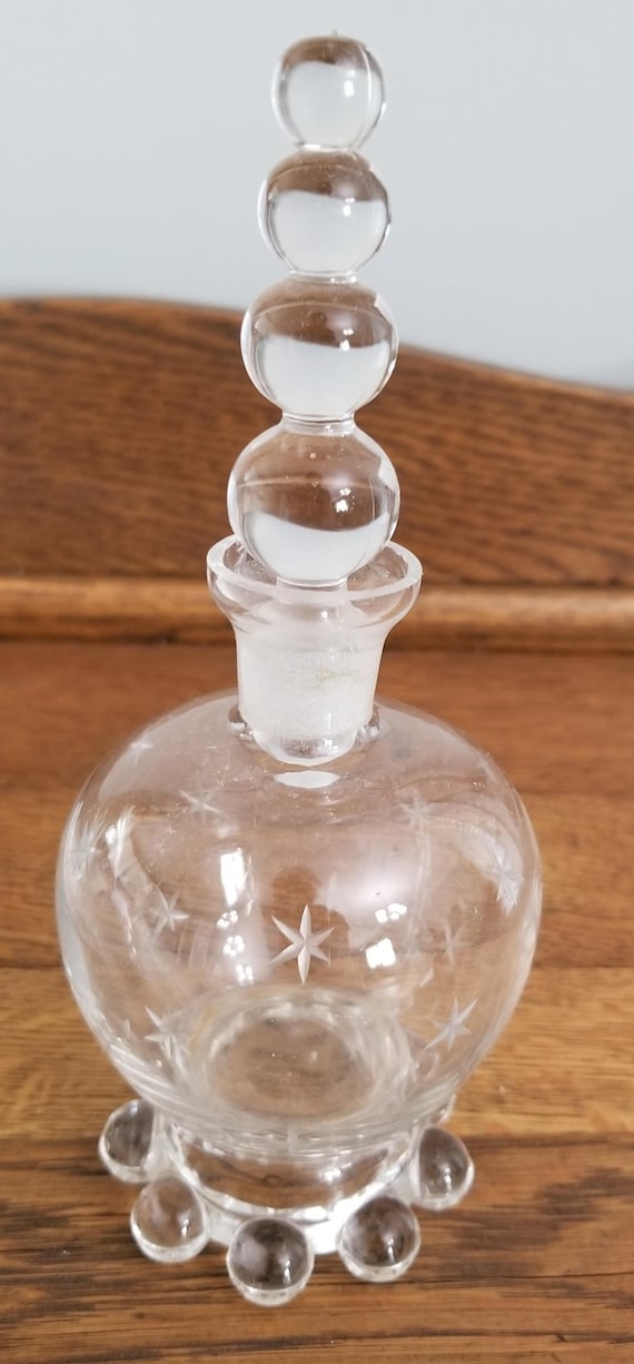 Vintage Imperial Glass Candlewick Starlight Perfume B… Gem