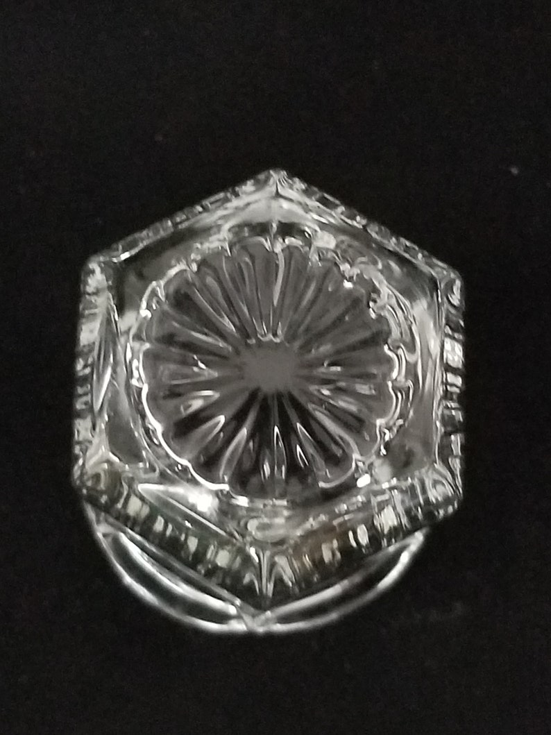 Vintage Pressed Glass Toothpick Holder Etsy