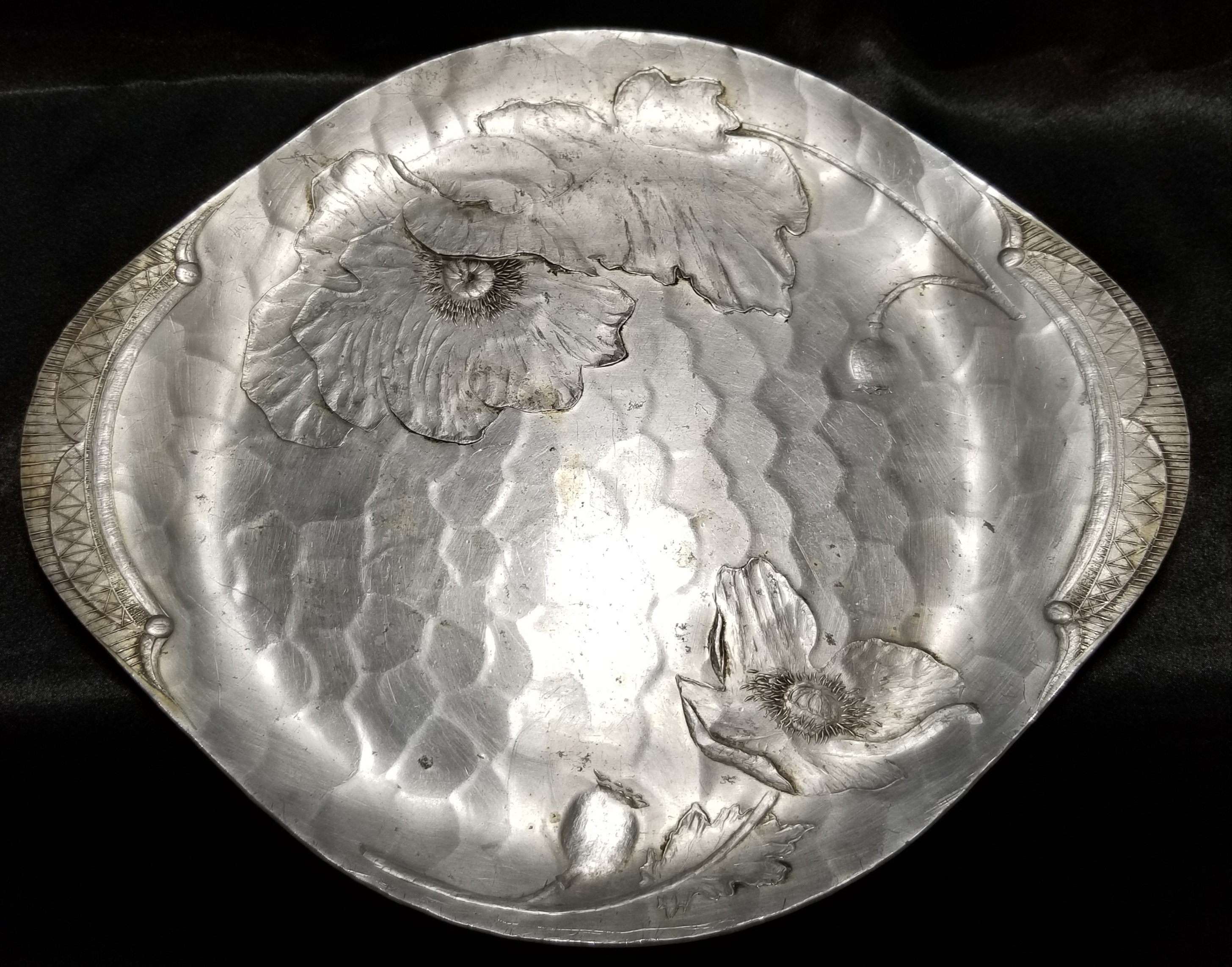 Vintage Wendell August Forge Hammered Aluminum Poppy Tray 560 - Etsy