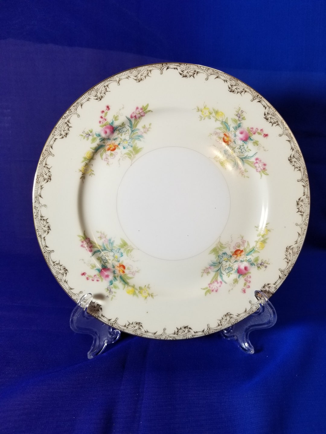 Vintage Meito China Burbank Pattern Salad Plate Etsy