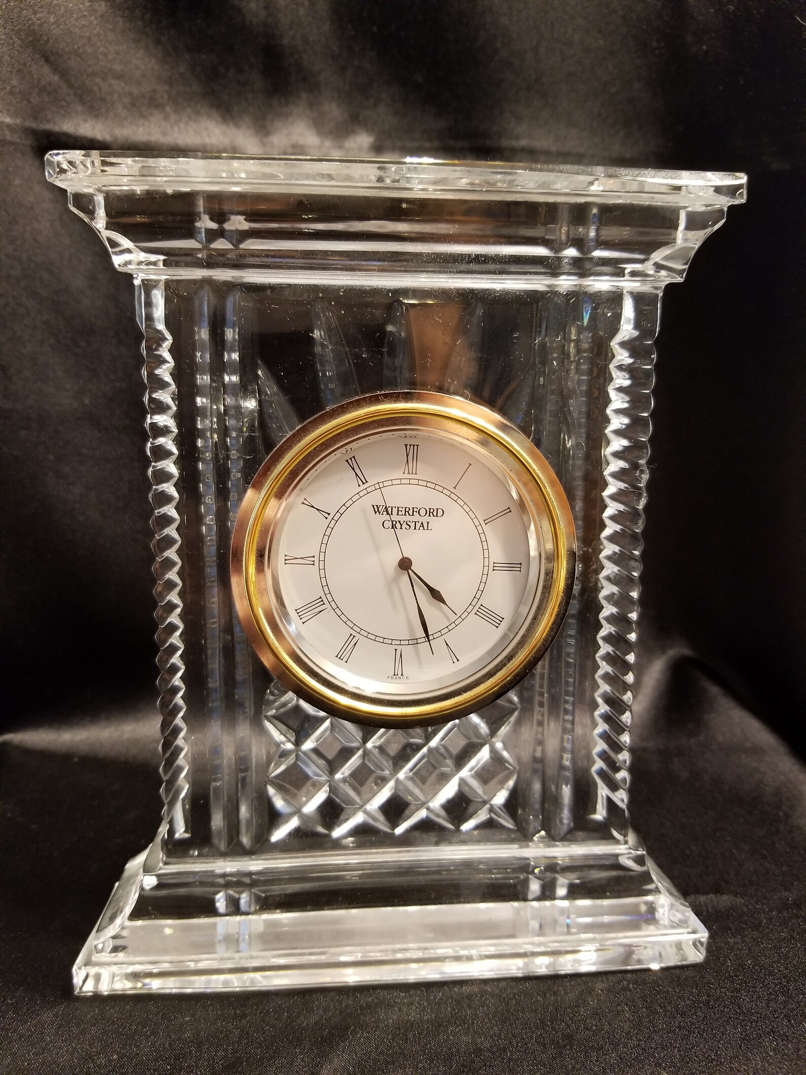 Waterford Atrium Crystal Mantle Clock Etsy