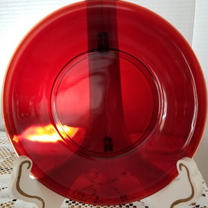 Vintage Anchor Hocking Royal Ruby Glass Coupe Soup Bowl