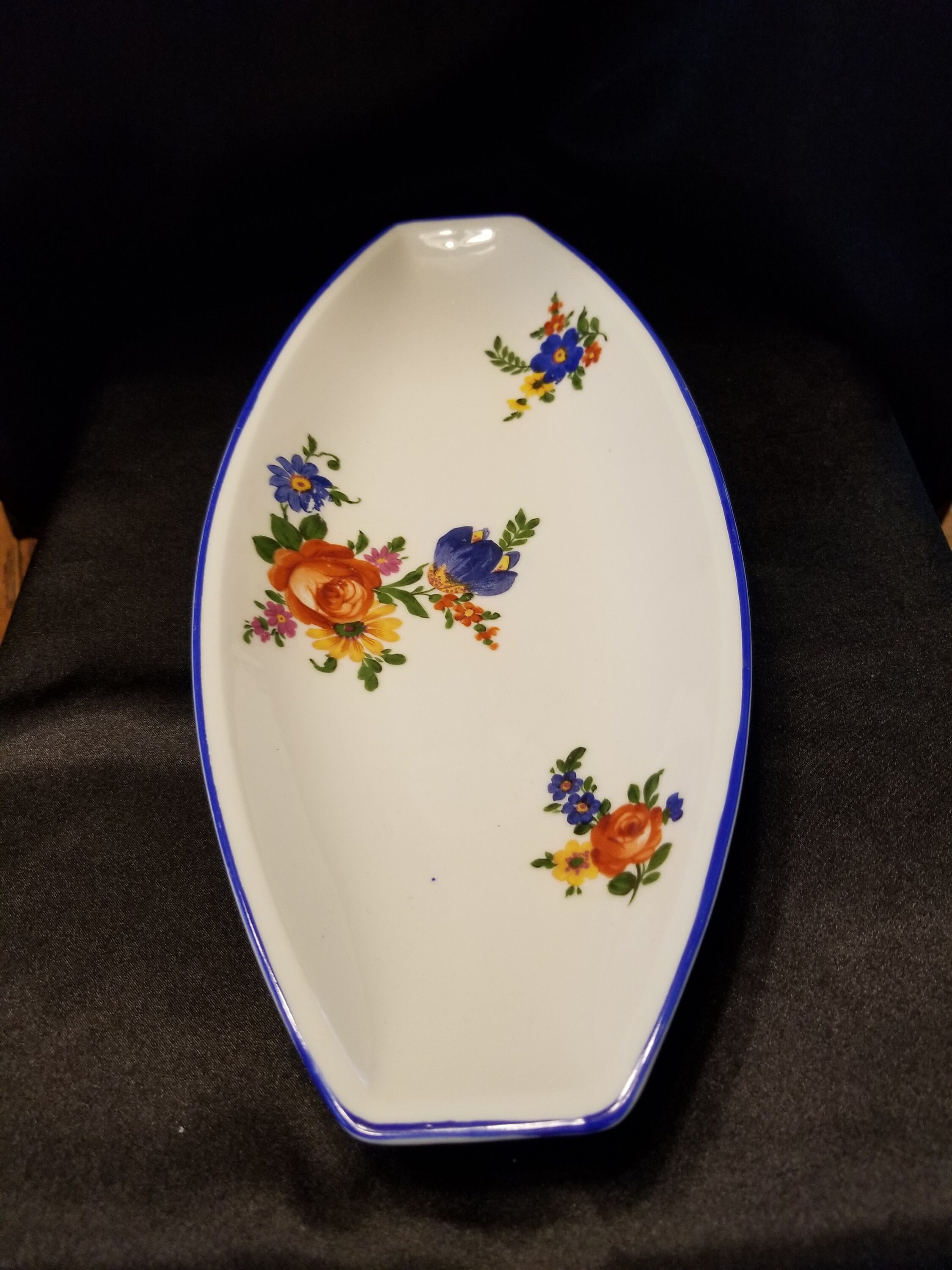 Vintage PK Unity Germany Floral Serving Dish Etsy