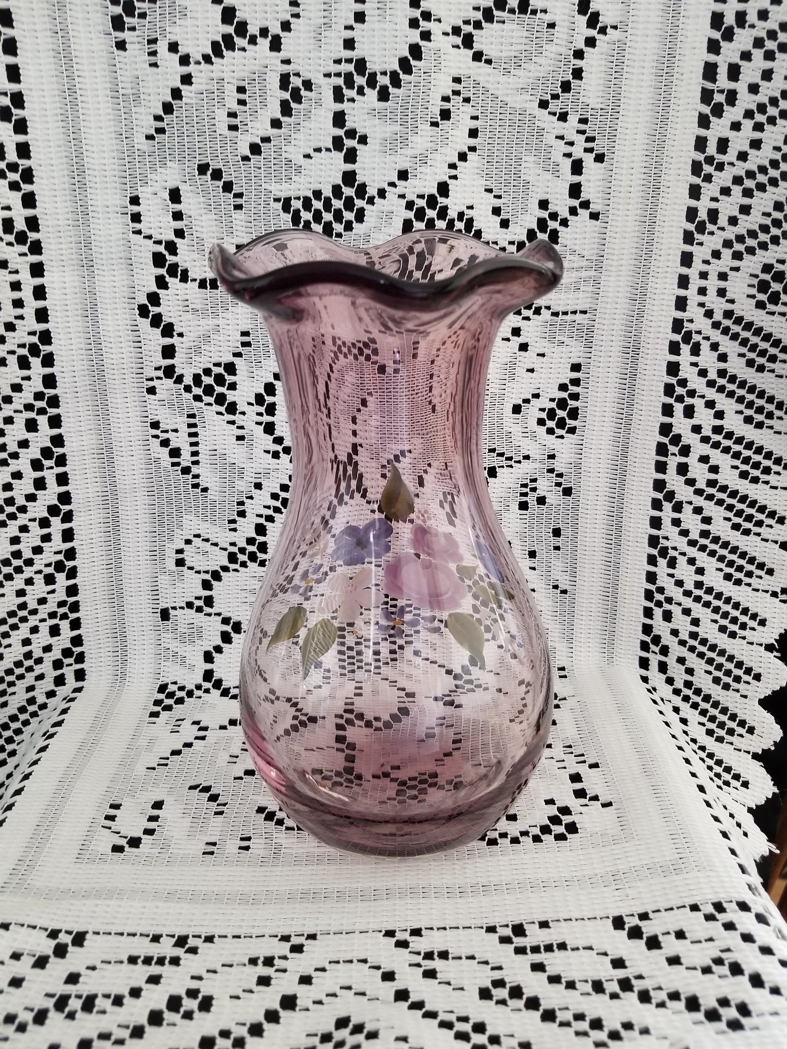 Vintage Teleflora Vase Designed by Fenton Etsy